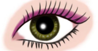 auge gruen - makeup pink