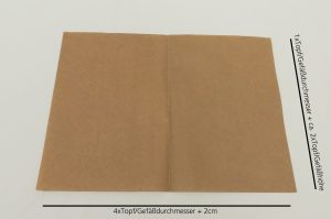 Papiertüte Maße