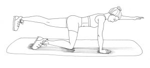 Illustration mit einem Arm und einem Bein am Boden