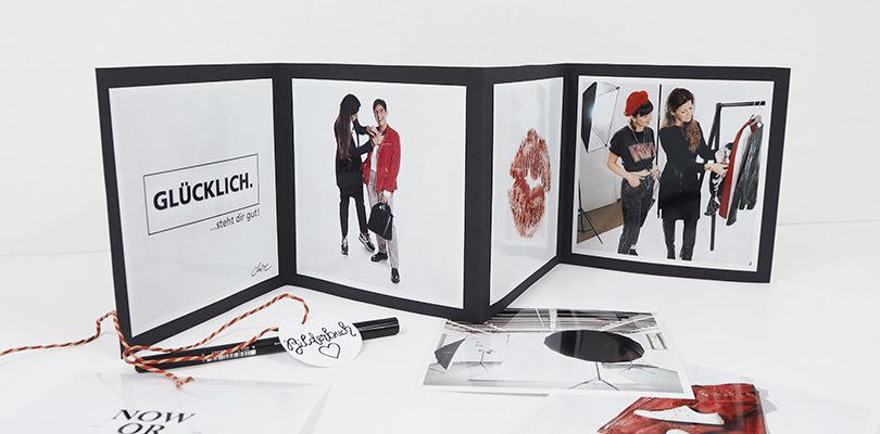 Klappfotoalbum mit Deko