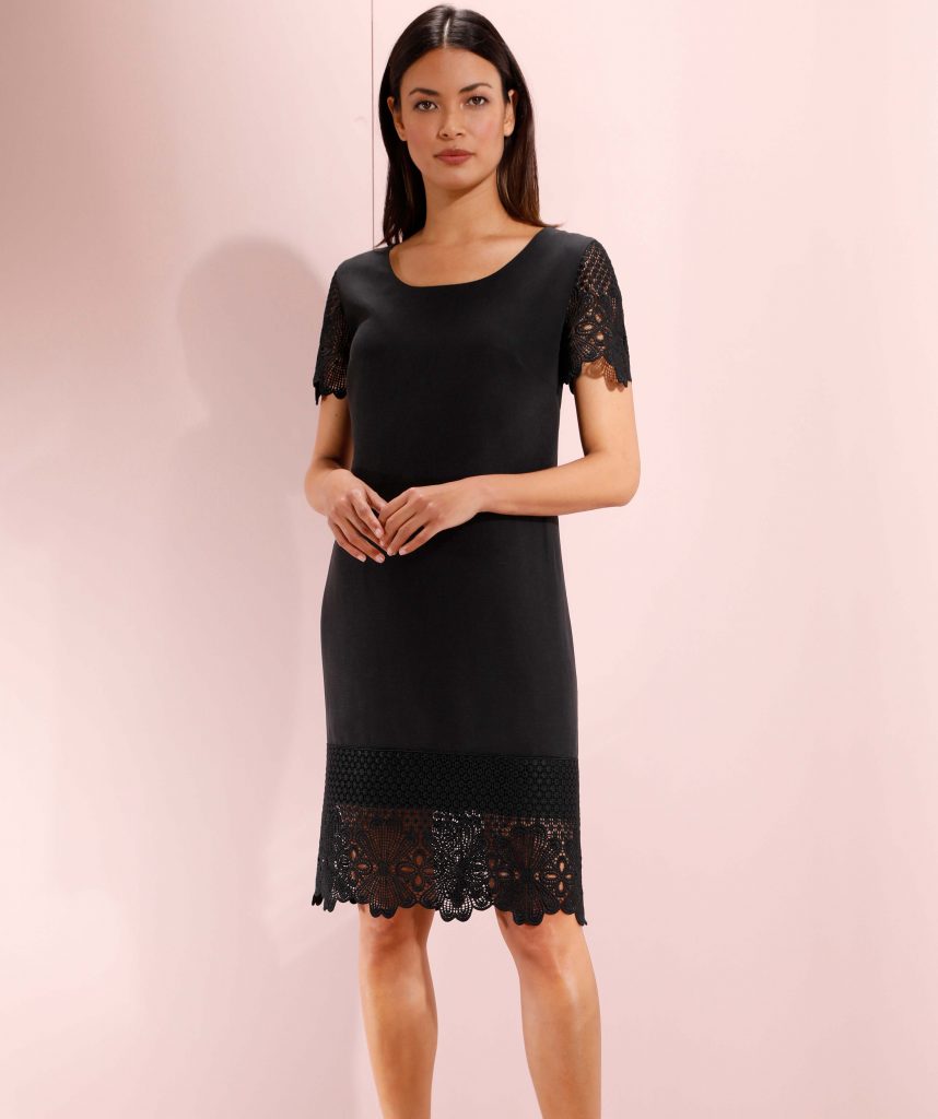 Spitzenkleid in schwarz