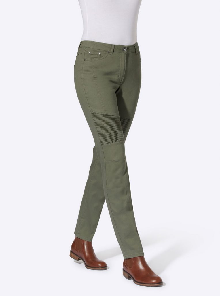 Hose in Khaki-Grün