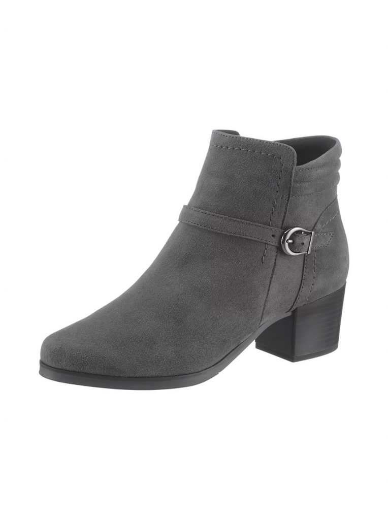 Graue Stiefeletten