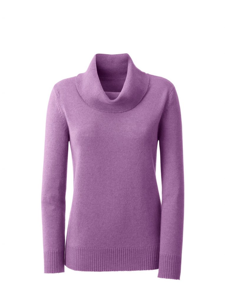 Lila Rollkragenpullover Produktbild