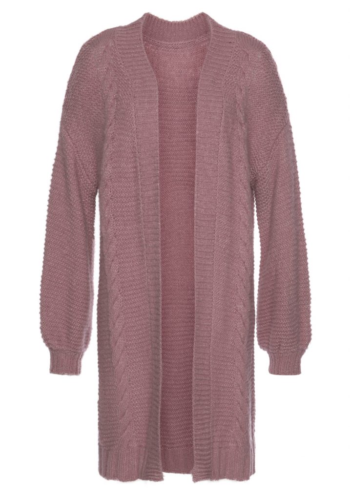 Cardigan in der Farbe Dunkelrosé