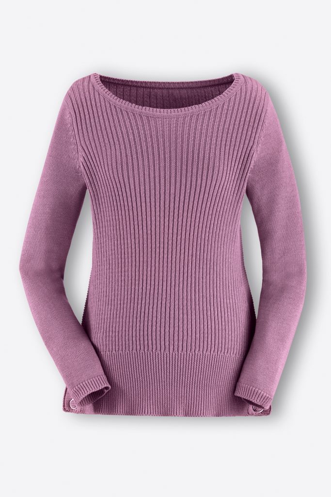 Strick-Pullover in der Farbe Flieder