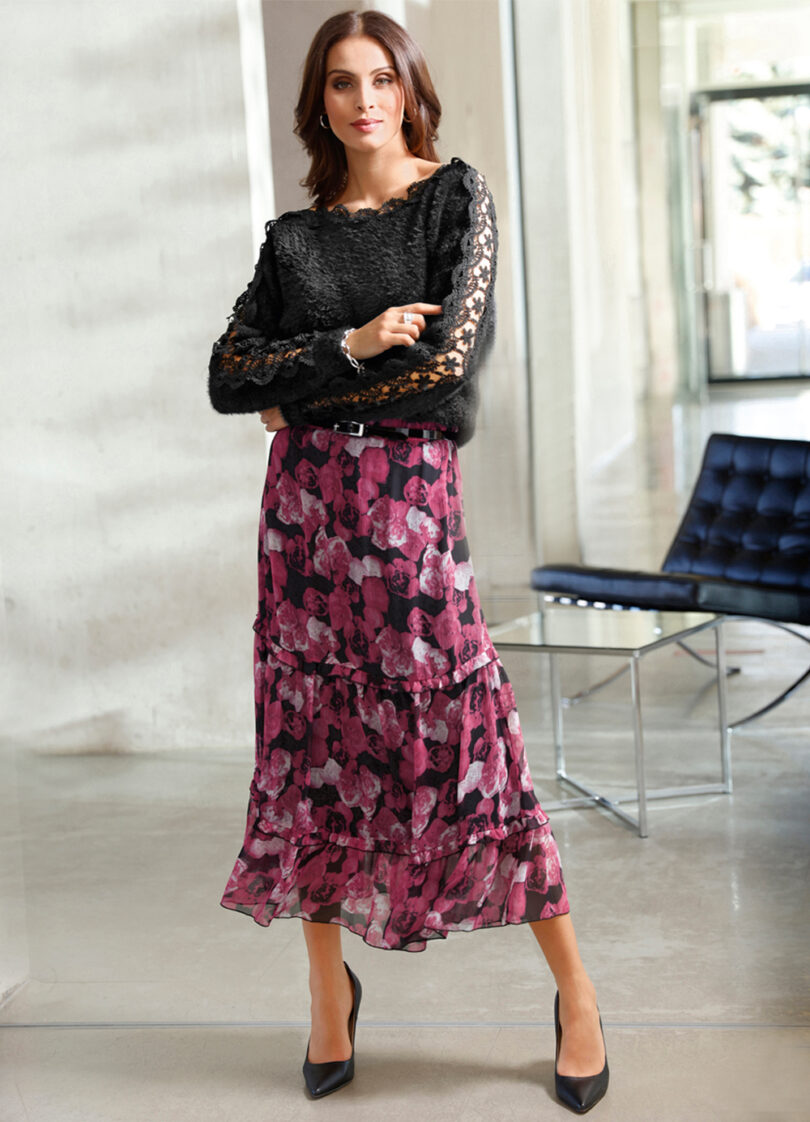 Langen Rock kombinieren Stylingtipps Sintre