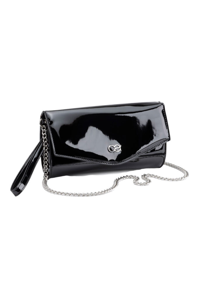 Handtasche schwarz lack